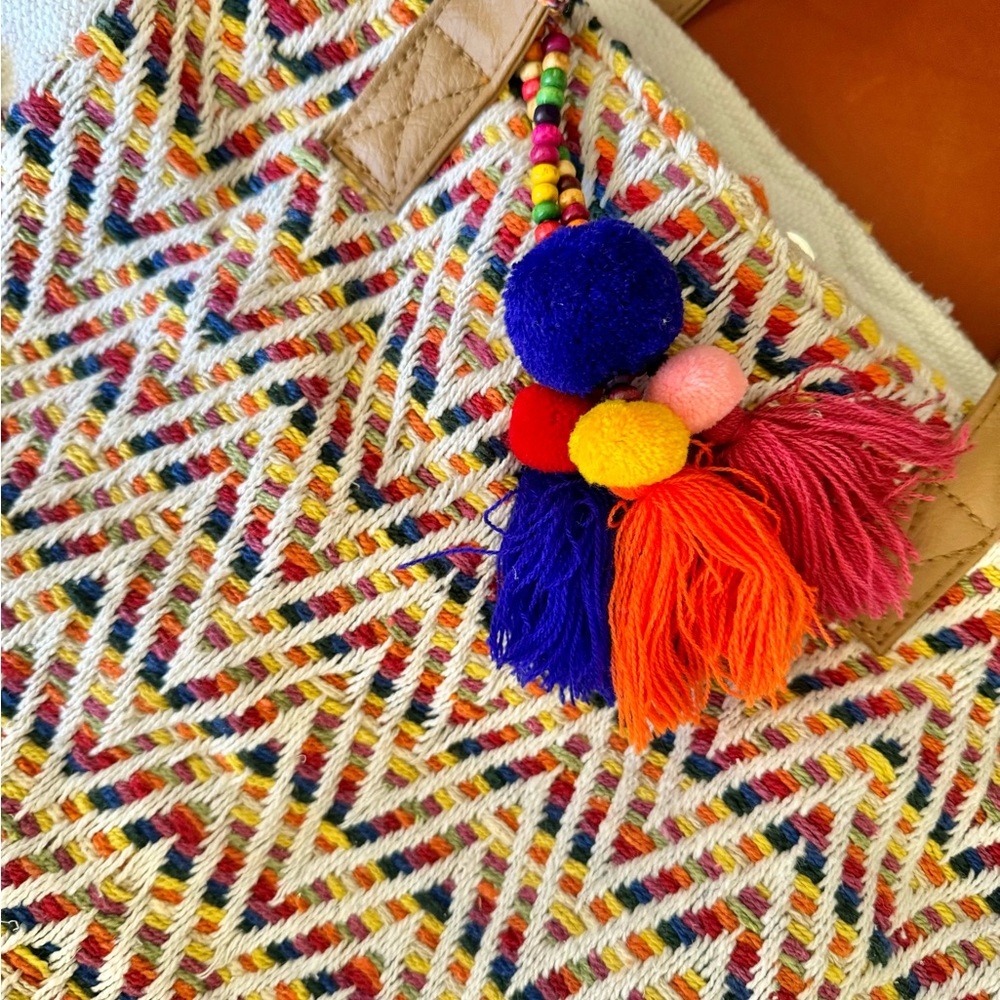 Boho Chevron Spa Beach Tote Bag - image 2